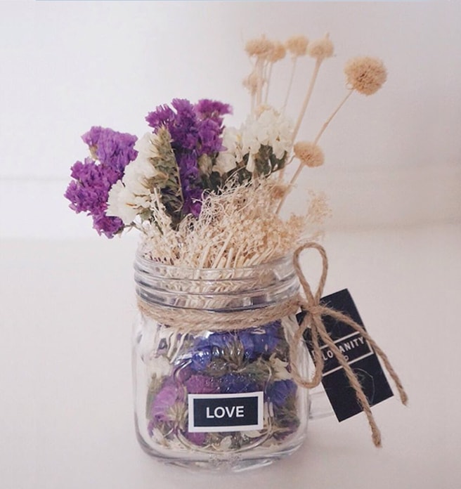 Dried Flowers - Hibiscus, Purple, Pink.